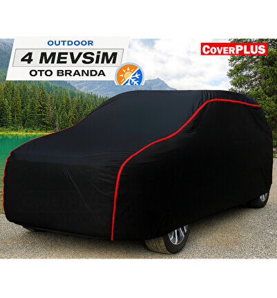 Toyota Proace City Verso MPV Uyumlu Araba Brandası (Siyah-Kırmızı Dikişli) Oto Dış Koruma