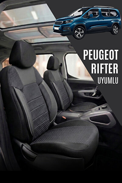 1_org_zoom-14913.jpg Peugeot Rifter Uyumlu Pamuklu Kumaş Araca Özel Oto Koltuk Kılıfı Tam Set - Görsel 1