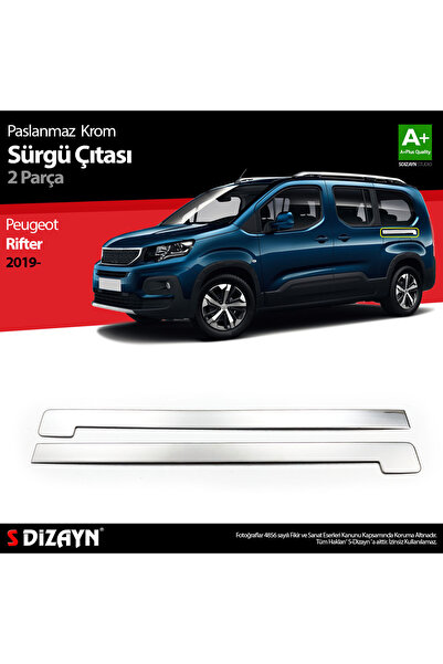 1_org_zoom-14948.jpg S-Dizayn Peugeot Rifter Krom Sürgülü Kapı Çıtası 2019 Üzeri 6918200 - Görsel 1