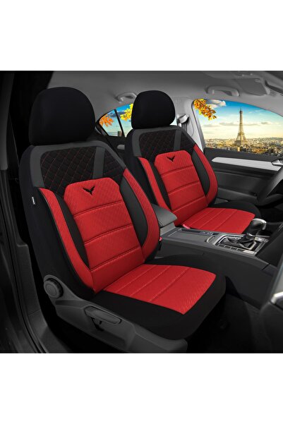 1_org_zoom-15085.jpg Peugeot Rifter 2018+ Uyumlu 1+1 Kırmızı Koltuk Kılıfı - Görsel 1