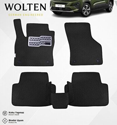 PEUGEOT-RİFTER-(2018-2025) İÇİN EVA İÇ PASPAS TAKIMI (METAL TOPUKLUK DAHİL)
