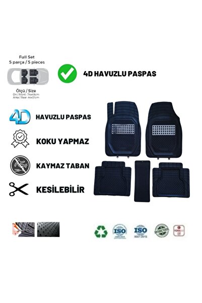 1_org_zoom-15492.jpg Peugeot Rifter 2021 UYUMLU HAVUZLU ÜNIVERSAL YENİ NESİL PLUS PASPAS SİYAH - GRİ - Görsel 1