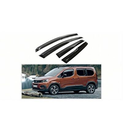 Peugeot Rifter Mügen Cam Rüzgarlığı 2019 Sonrası Kasalara Uyumlu 4'Lü Set Cam Rüzgarlığı