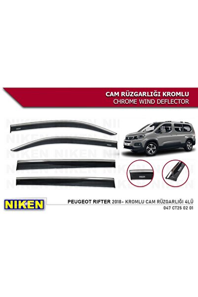 1_org_zoom-15547.jpg Peugeot Rifter 2017-2019 Kromlu Cam Rüzgarlığı - Görsel 1