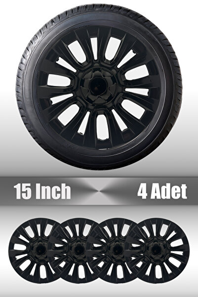 1_org_zoom-15645.jpg Peugeot Rifter Expert 15" inç Uyumlu 4 Adet 1 Takım Siyah Jant Kapağı - Görsel 1