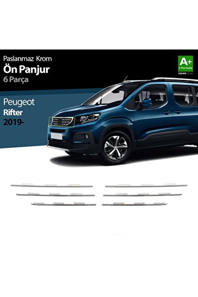 1_org_zoom-15833.jpg Peugeot Rifter Uyumlu Krom Ön Panjur 6 Parça. 2019 Ve Üzeri - Görsel 1