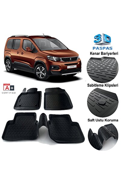 1_org_zoom-16114.jpg Peugeot Rifter Havuzlu 3D Paspas Siyah - Görsel 1