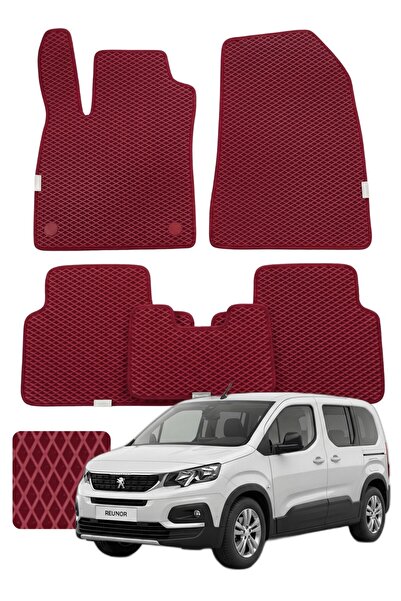 1_org_zoom-16161.jpg Peugeot Rifter 2018 ve sonrası Özelleştirilebilir Premium Eva Oto Paspas Seti - Bordo - Görsel 1