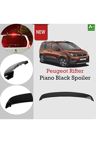 1_org_zoom-16251.jpg Peugeot Rifter Bagaj Üstü Spoiler Piano Black 2019 Sonrası - Görsel 1