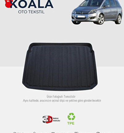 Opel Zafira B (2005-2011) 3d Bagaj Havuzu