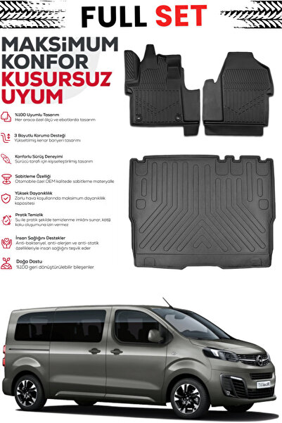 1_org_zoom-16391.jpg Opel Zafira Life 2024 Model 3D Esnek Bagaj Havuzu 4D Havuzlu Paspas Seti - Görsel 1