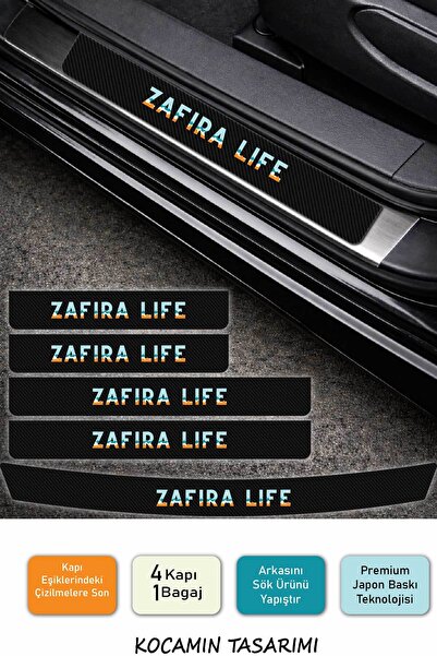 1_org_zoom-16815.jpg Opel Zafira Life Karbon Kapı Eşiği Koruyucu Seti – 4 Kapı 1 Bagaj Zafira Life Uyumlu 5 Parça - Görsel 1