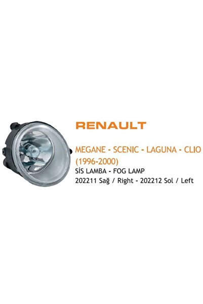 1_org_zoom-17083.jpg SİS LAMBASI SAĞ RENAULT KANGOO II MEGANE I LAGUNA TWINGO 01 SCENIC 01- OPEL VIVARO 02- (YUVARLAK H1) - Görsel 1