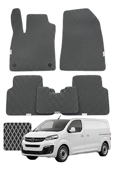 1_org_zoom-17166.jpg Opel Vivaro 2019 ve sonrası Özelleştirilebilir Premium Eva Oto Paspas Seti - Füme - Görsel 1