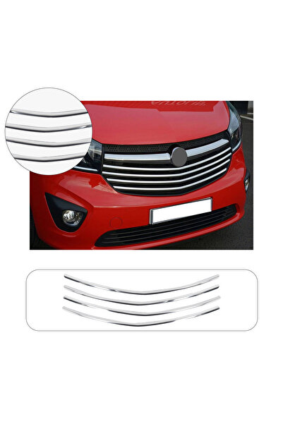 1_org_zoom-17255.jpg Opel Vivaro Tourer Uyumlu 2018 Ve Üzeri Krom Ön Panjur 4 Parça Paslanmaz Çelik - Görsel 1