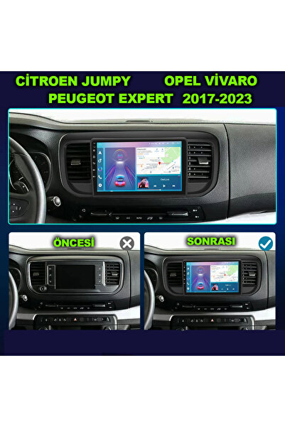 1_org_zoom-17332.jpg Citroen Jumpy Opel Vivaro Peugeot Expert 2017-2023 Uyumlu 10 Inç 4-32 Gb Multimedya - Görsel 1