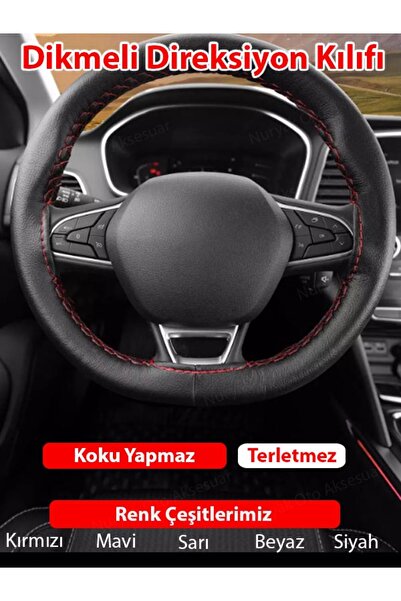 1_org_zoom-1753.jpg Fiat Scudo Uyumlu Kırmızı Dikişli Dikmeli Direksiyon Kılıfı - Görsel 1