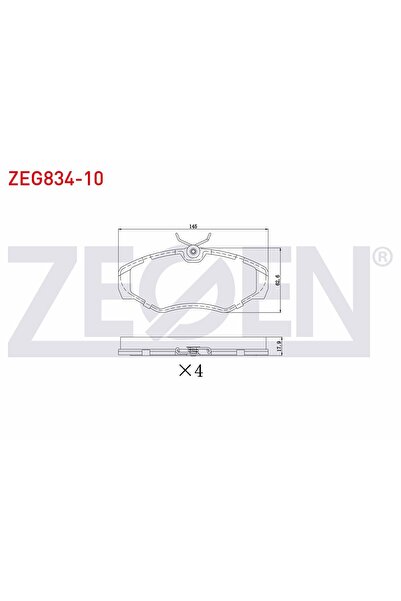 1_org_zoom-17902.jpg Renault Trafic II 1.9 DCI - 2.0 DCI 2001-2014 / Opel Vivaro 1.9 2002-2014 Ön Fren Balatası - Görsel 1