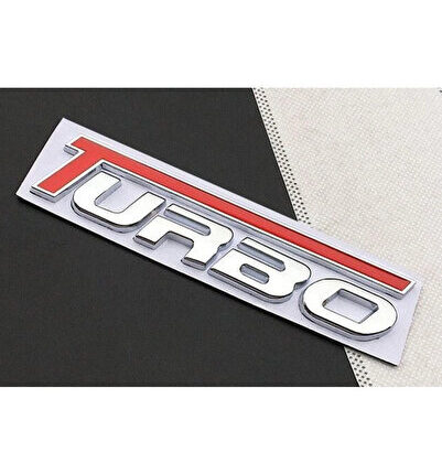 Turbo Krom Kırmızı Bagaj Yazısı 3M 3D ABS Iveco Daily