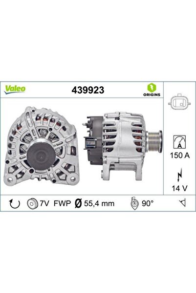 1_org_zoom-19105.jpg 12V ALTERNATÖR DİNAMO 150 A (LIN) NISSAN X-TRAIL/QASQHAI-OPEL VIVARO-RENAULT MEGANE/TALISMAN - Görsel 1