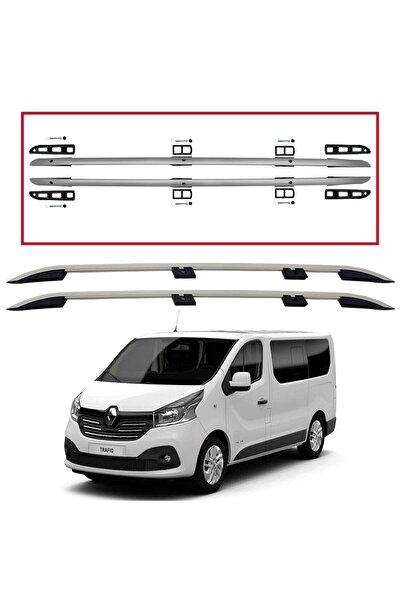 1_org_zoom-19495.jpg Renault trafic tavan çıtası port bagaj taşıyıcı uzun gri 2015+ - Görsel 1