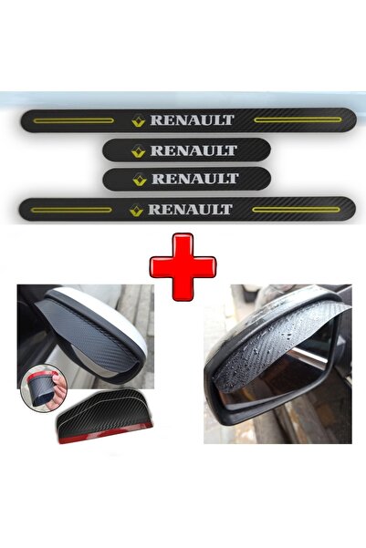 1_org_zoom-19830.jpg Renault Trafic Uyumlu Carbon Kapı Eşiği + Ayna Yağmur Koruyucu - Görsel 1