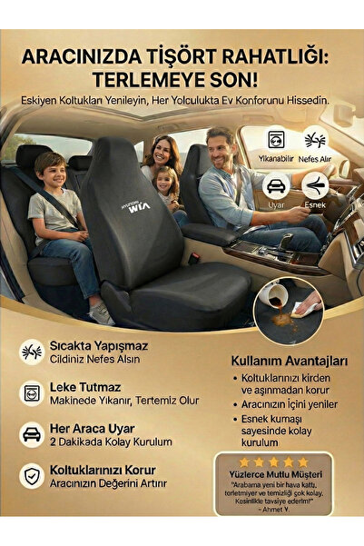1_org_zoom-21233.jpg Hyundai H100 ile uyumlu koltuk kılıfı hızlı kullanım siyah oto koltuk kılıfı - Görsel 1