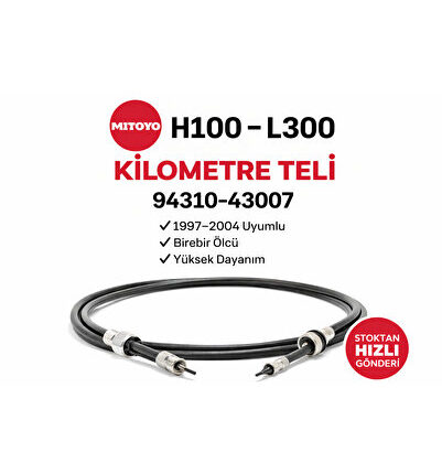 Hyundai H100 1997-2004 Kilometre Teli 94310-43007 Uyumlu Mitsubishi L300 Km Teli