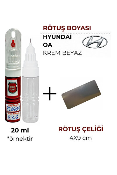 1_org_zoom-21632.jpg Hyundai OA Krem Beyaz Rötüş Boyası ve Rötuş Çeliği H1 H100 - Görsel 1