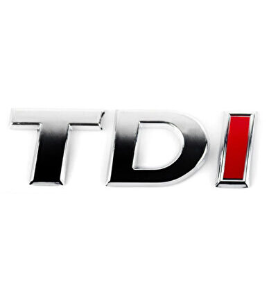 " TDI " I KIRMIZI KROM BAGAJ YAZISI GOLF 2009>2017 CADDY 2011>2021 TRANSPORTER 2012>2025 UYUMLUDUR