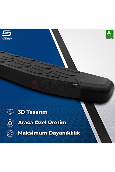1_org_zoom-24196.jpg Opel Combo E Evo Siyah Yan Basamak 203 Cm 2018-2023 A+ Kalite OP-COE-YBS-EV-SA-203 - Görsel 1