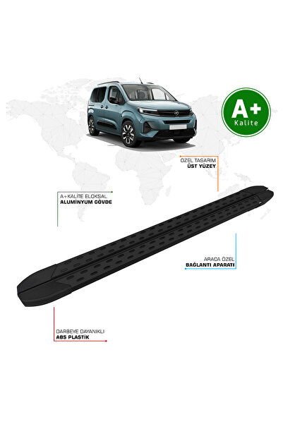 1_org_zoom-24583.jpg Opel Combo Yan Basamak Kısa Şasi 2024 Model ve Sonrası TrimLine Siyah - Görsel 1