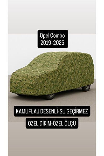 1_org_zoom-24620.jpg Opel Combo 2019–2025 Uyumlu Kamuflaj Desenli Su Geçirmez Özel Dikim Araç Çadırı - Görsel 1