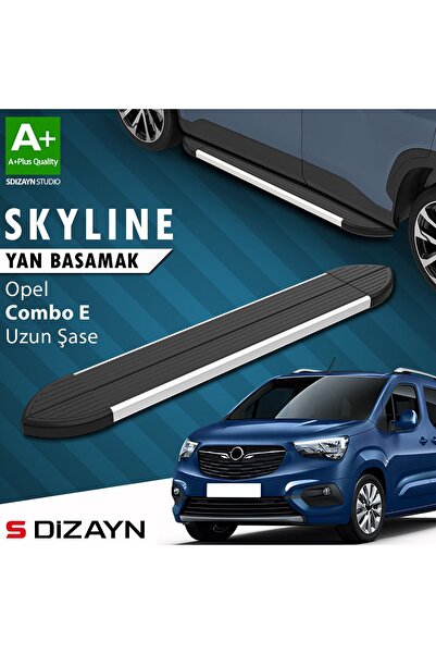 1_org_zoom-24727.jpg S-Dizayn Opel Combo E Uzun Şase Skyline Aluminyum Yan Basamak 213 Cm 2018 Üzeri A+ Kalite - Görsel 1