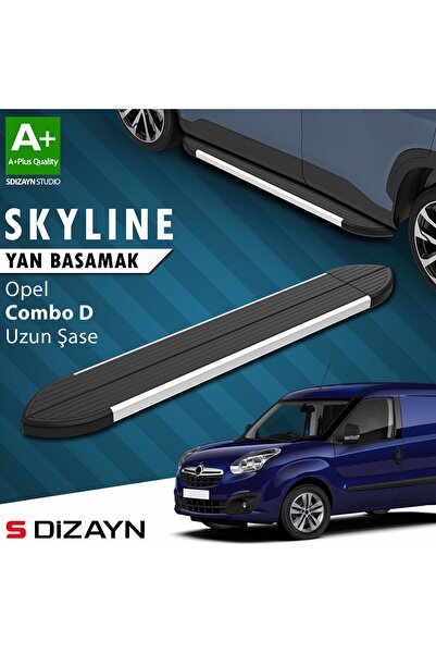 1_org_zoom-24728.jpg S-Dizayn Opel Combo D Uzun Şase Skyline Aluminyum Yan Basamak 223 Cm 2011-2015 A+ Kalite - Görsel 1