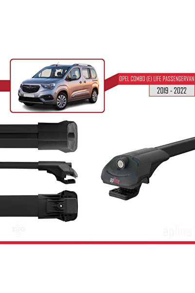 1_org_zoom-24783.jpg Opel Combo E Life 2019-2022 Arası ile Uyumlu ACE-1 Ara Atkı Tavan Barı Siyah 4 Adet - Görsel 1