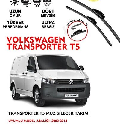 Volkswagen Transporter T5 Silgeç Silecek Takımı 2005 model araca özel aparat