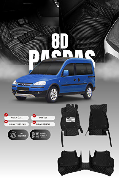1_org_zoom-24993.jpg Opel Combo C (2001-2011) 8D Deri Havuzlu Oto Paspas | Tam Koruma & Hızlı Montaj - Görsel 1