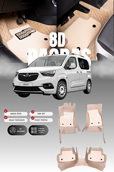 1_org_zoom-24998.jpg Opel Combo E (2018 ve sonrası) 8D Deri Havuzlu Oto Paspas | Tam Koruma & Hızlı Montaj - Görsel 1