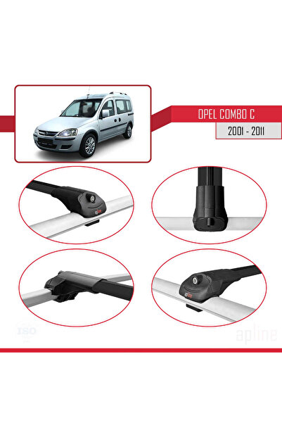 1_org_zoom-25114.jpg Opel Combo C 2001-2011 Arası ile Uyumlu ACE-1 Ara Atkı Tavan Barı Siyah 3 Adet - Görsel 1