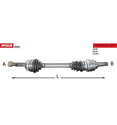 AKS KOMPLE SAG-(ABSLI)-(OPEL  ASTRA F 91/98  1.4-1.6 /CORSA B 93/01  1.2-1.4-1.5D /COMBO 97/01 1.4-