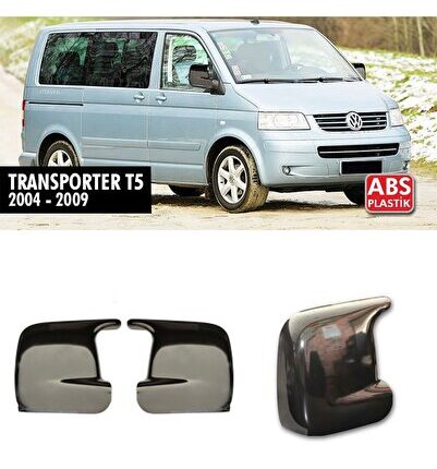 Wv T5 Transporter Batman Yarasa Ayna Kapağı Piona Black 2004 - 2009 Arası Kasalara Uyumlu 2 Adet