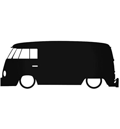 Vw T1 Transporter Low Sticker Araba Oto Arma Duvar Çıkartma 20 Cm