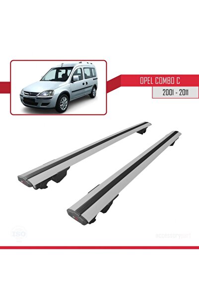 1_org_zoom-25386.jpg Opel Combo C 2001-2011 Arası ile Uyumlu HOOK Model Ara Atkı Tavan Barı Gri 2 Adet - Görsel 1