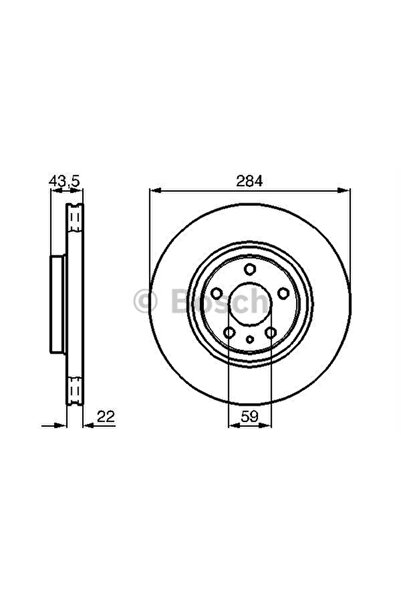 1_org_zoom-25523.jpg 2 Adet Fren Dıskı On Havalı 284 Mm ( Fıat Egea Doblo Fıorıno Opel Combo Alfa Romeo 147 156 164) - Görsel 1