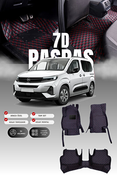 1_org_zoom-25526.jpg Opel Combo E (2018 ve sonrası) 7D Deri Havuzlu Oto Paspas | Tam Koruma & Hızlı Montaj - Görsel 1