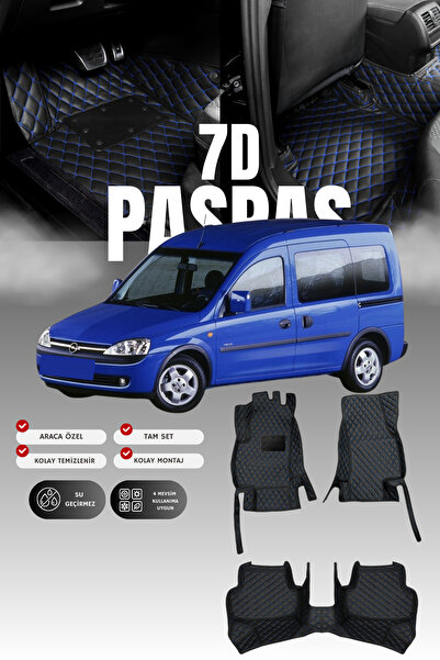 1_org_zoom-25531.jpg Opel Combo C (2001-2011) 7D Deri Havuzlu Oto Paspas | Tam Koruma & Hızlı Montaj - Görsel 1