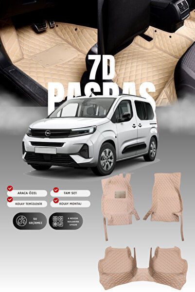 1_org_zoom-25535.jpg Opel Combo E (2018 ve sonrası) 7D Deri Havuzlu Oto Paspas | Tam Koruma & Hızlı Montaj - Görsel 1