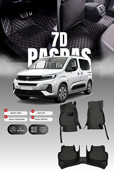 1_org_zoom-25537.jpg Opel Combo E (2018 ve sonrası) 7D Deri Havuzlu Oto Paspas | Tam Koruma & Hızlı Montaj - Görsel 1