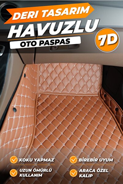 1_org_zoom-25554.jpg Opel Combo (2006-2018) Uyumlu Özel Dikim Deri 7d Havuzlu Paspas - Görsel 1
